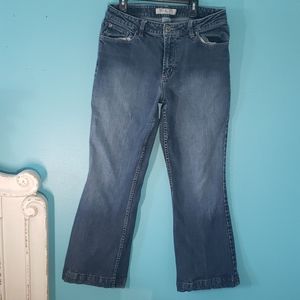 Maurices short low rise flare jeans